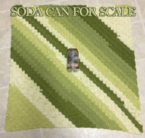 hand knit lap blanket